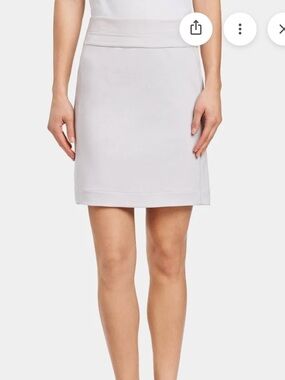Standard James Perse light gray  cotton stretch Front or back Zip Mini Skirt